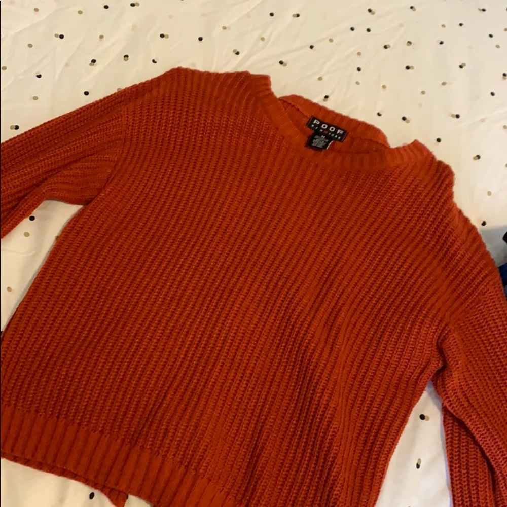 Orange sweater